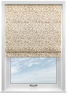 Trailing Vines, Vintage Brown - Roman Blind